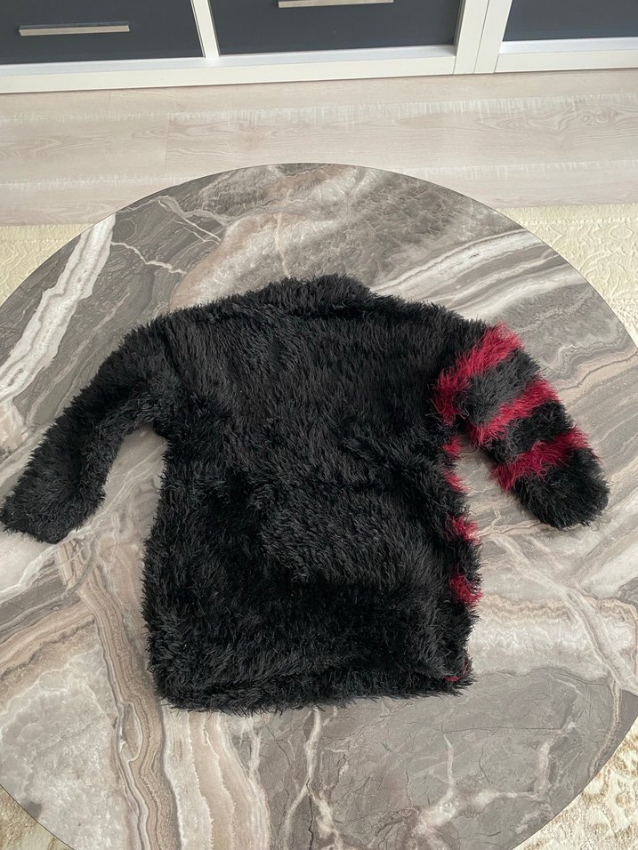 Kürklü Siyah Bebek Tulumu - Görsel 5