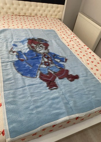 Mavi Baskılı Çocuk Battaniyesi - Görsel 2
