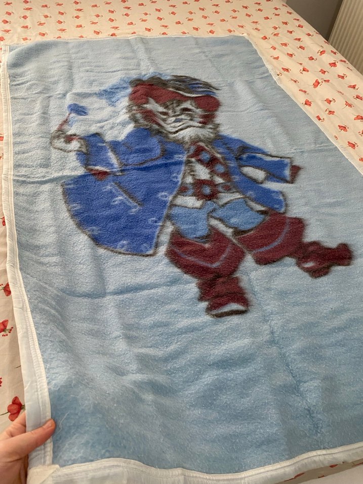 Mavi Baskılı Çocuk Battaniyesi - Görsel 4