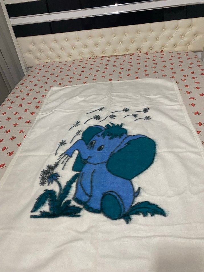 Beyaz Baskılı Çocuk Battaniyesi - Görsel 3