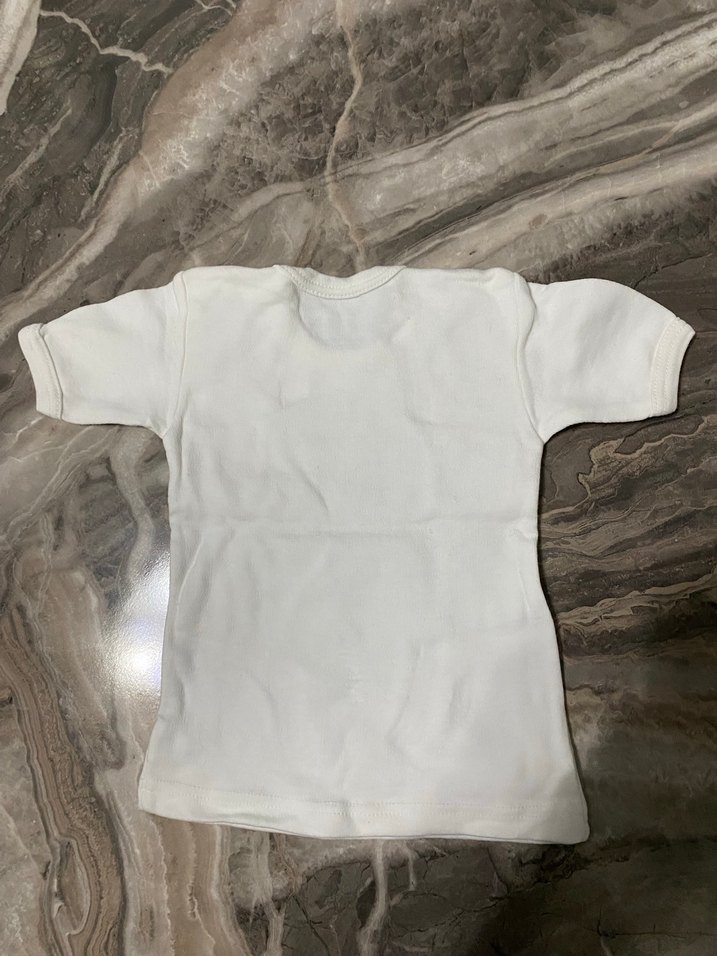 Beyaz Bebek İçlik Tshirt - Görsel 2