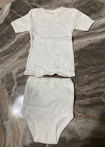 Beyaz Çocuk İçlik Takımı - Görsel 2