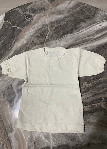 Çocuk Beyaz Düz İçlik - Görsel 2