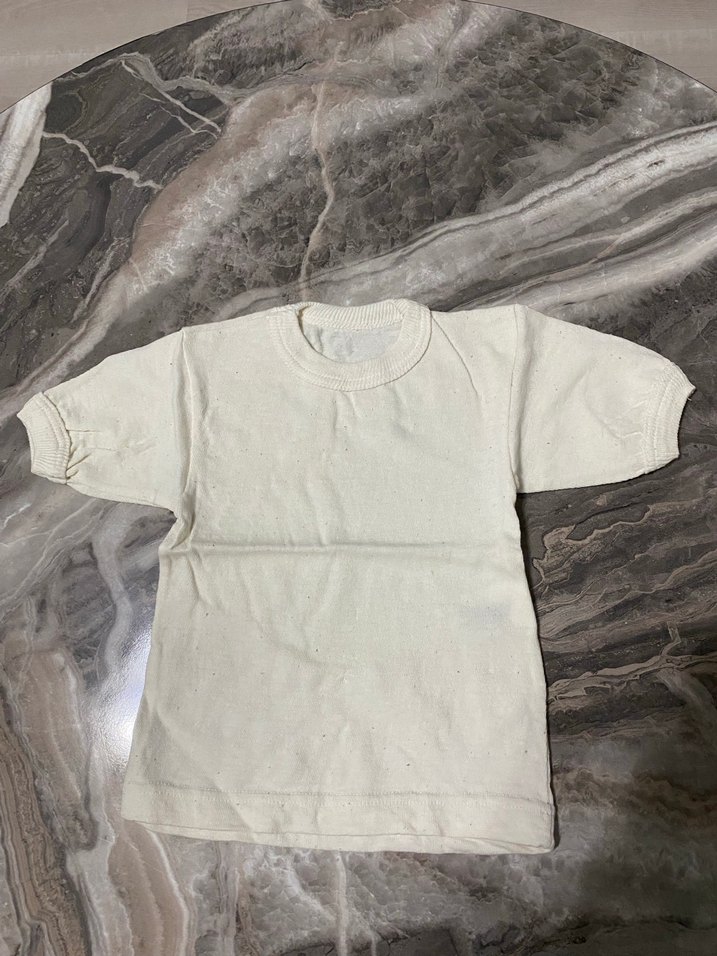 Çocuk Beyaz Düz İçlik - Görsel 2