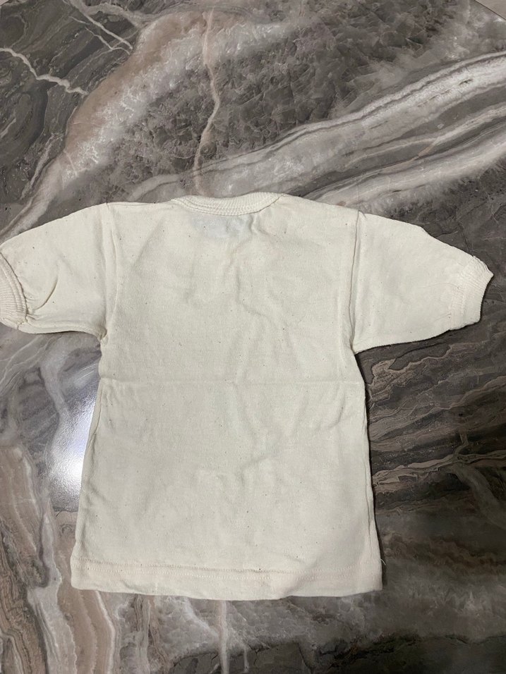 Çocuk Beyaz Düz İçlik - Görsel 3