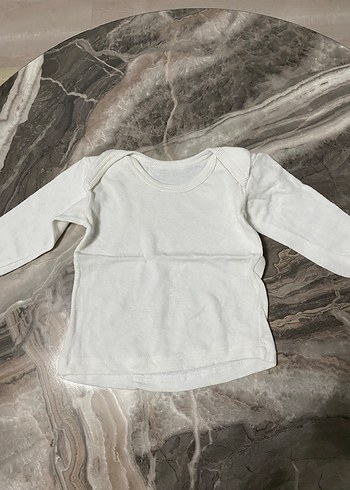 Beyaz Uzun Kollu Bebek İçlik - Görsel 2