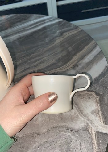 Krem Küçük Termos Bardaklı - Görsel 5