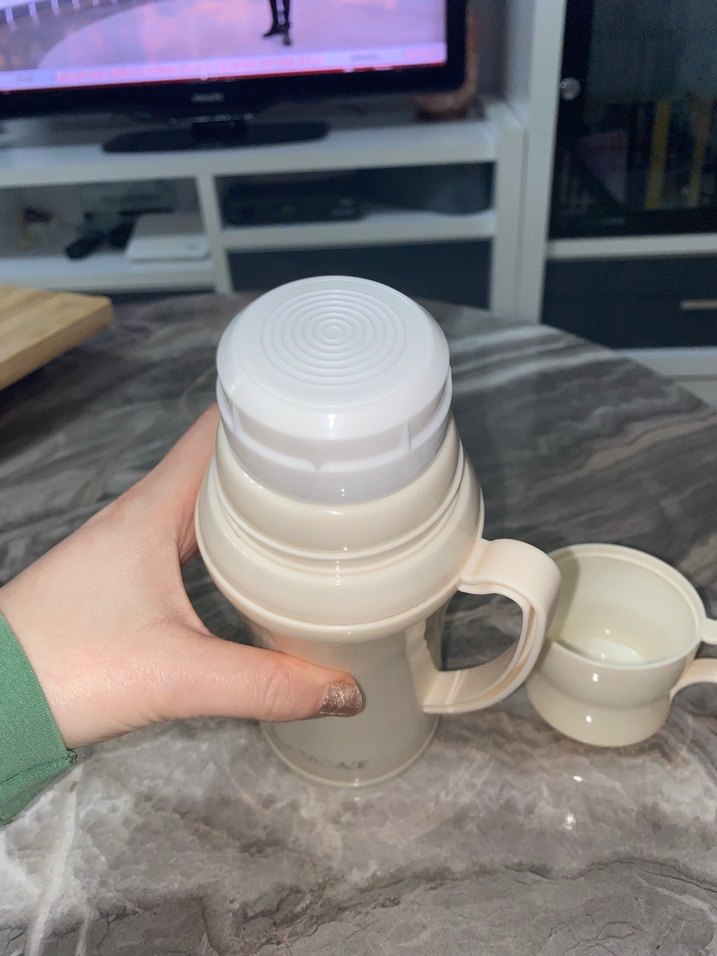 Krem Küçük Termos Bardaklı - Görsel 3