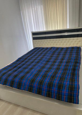 Kareli Lacivert  Döşek - Görsel 2