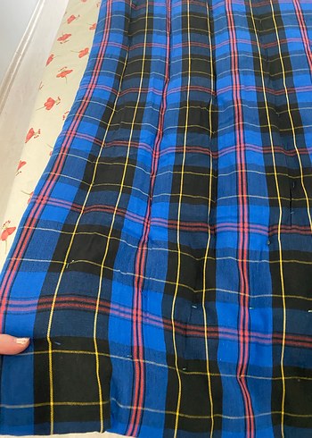 Kareli Lacivert  Döşek - Görsel 4