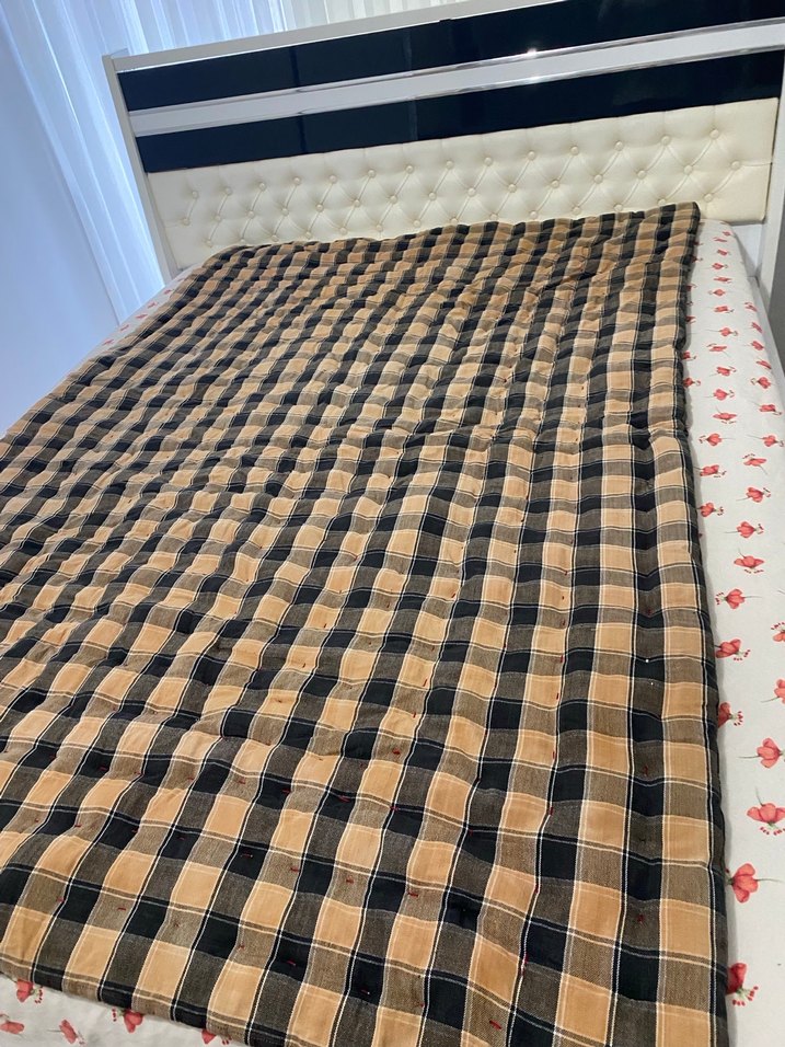 Kahverengi Ekose Desenli Döşek - Görsel 5
