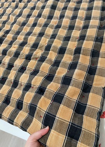 Kahverengi Ekose Desenli Döşek - Görsel 6