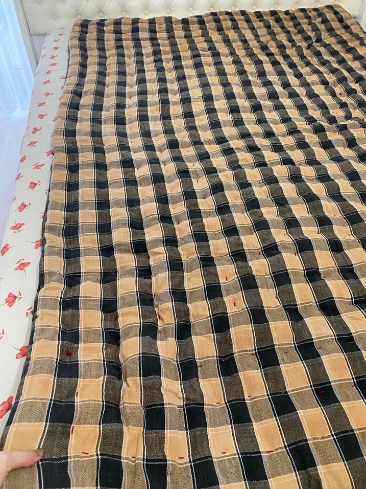 Kahverengi Ekose Desenli Döşek - Görsel 4