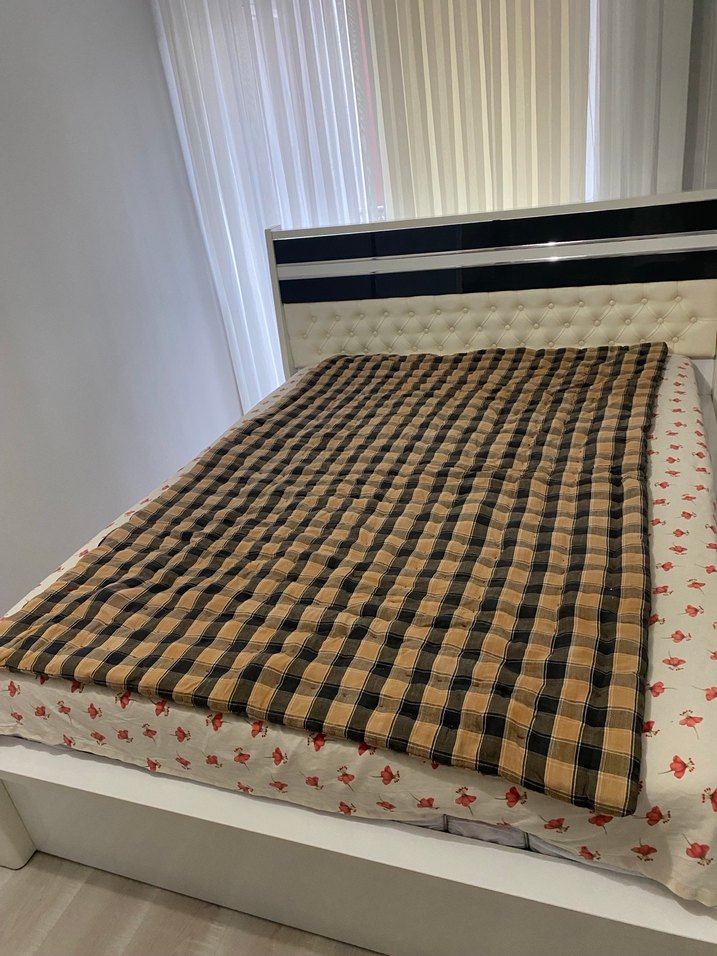 Kahverengi Ekose Desenli Döşek - Görsel 2