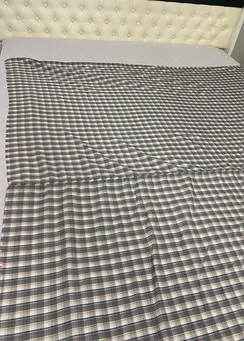 Gri Ekose Desenli Sofra Bezi - Görsel 6