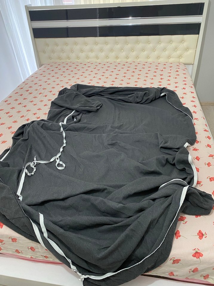 Antrasit Koltuk Örtüsü Takımı 2 Uzun Koltuk 1 Tekli Koltuk - Görsel 5