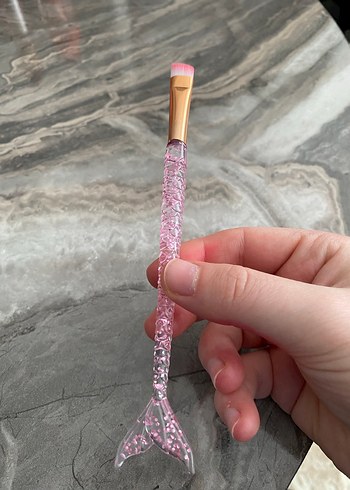 Pembe Deniz Kızı Makyaj Fırçası - Görsel 2
