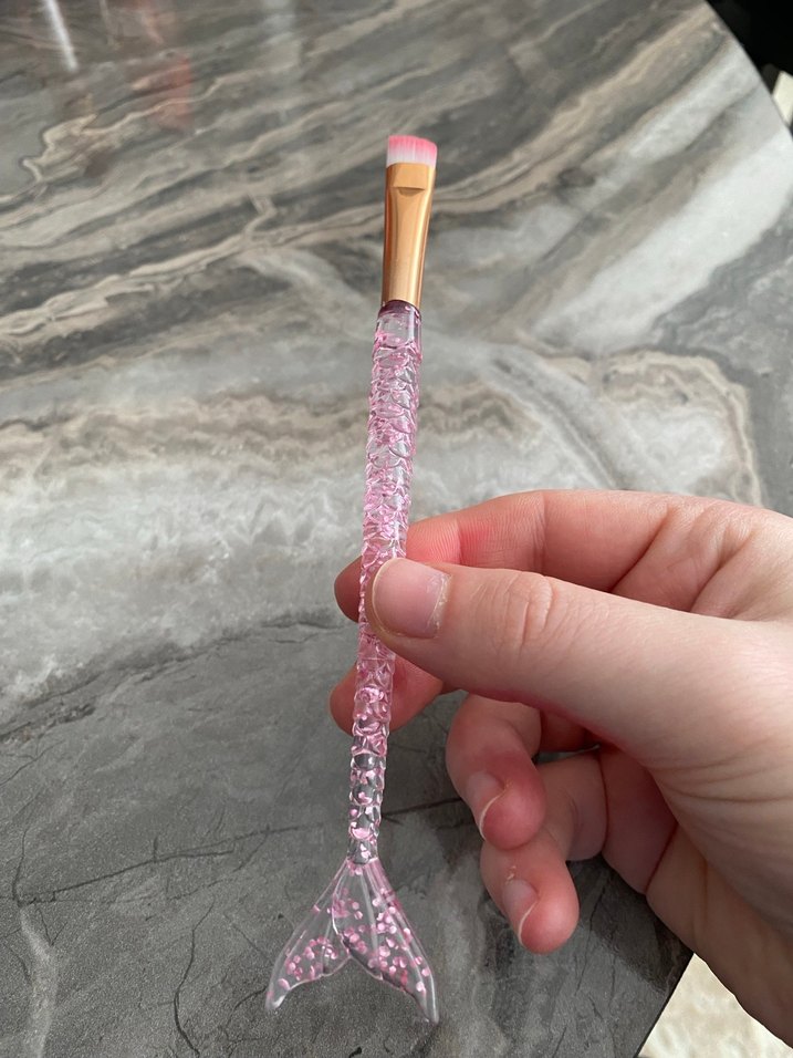 Pembe Deniz Kızı Makyaj Fırçası - Görsel 2