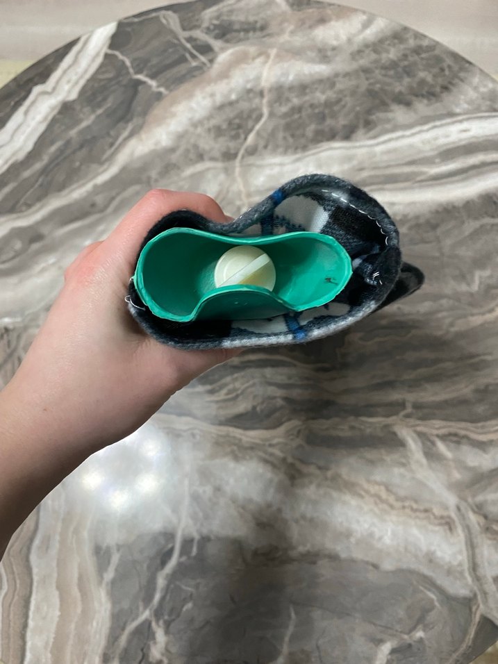 Ekose Desenli Gri Sıcak Su Torbası - Görsel 3