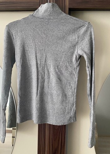 Gri Zincir Detaylı Balıkçı Yaka Kadın Kazak - Görsel 7