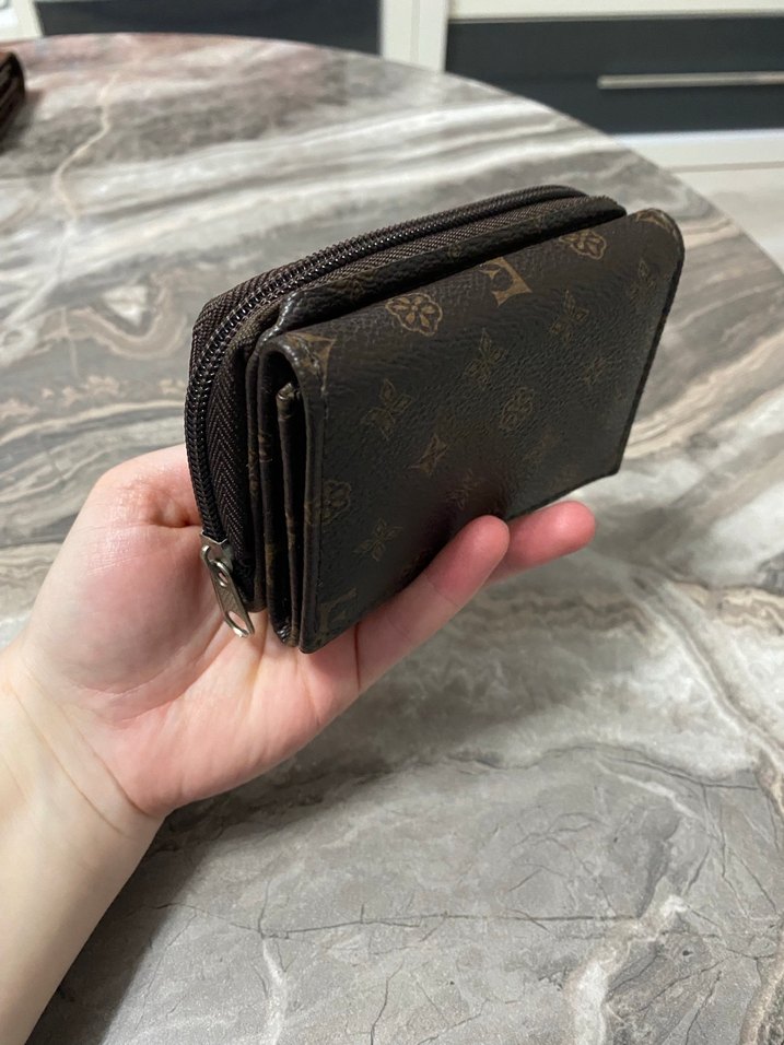 Kahverengi Vintage Deri Kadın Cüzdan - Görsel 2