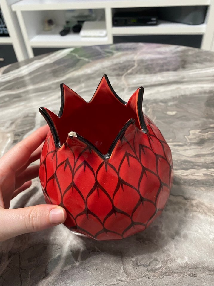 Kırmızı Nar Figürin - Görsel 5