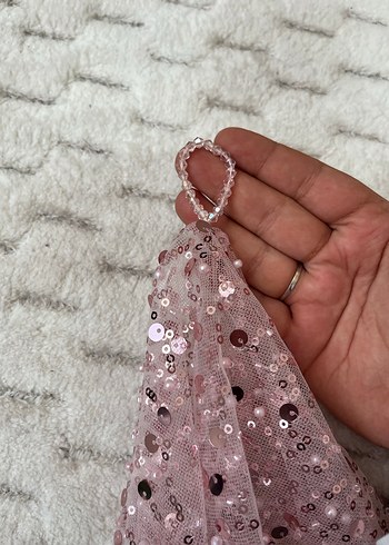 Pembe İşlemeli Boncuklu Kadın El Zinciri - Görsel 3