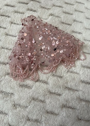 Pembe İşlemeli Boncuklu Kadın El Zinciri - Görsel 2