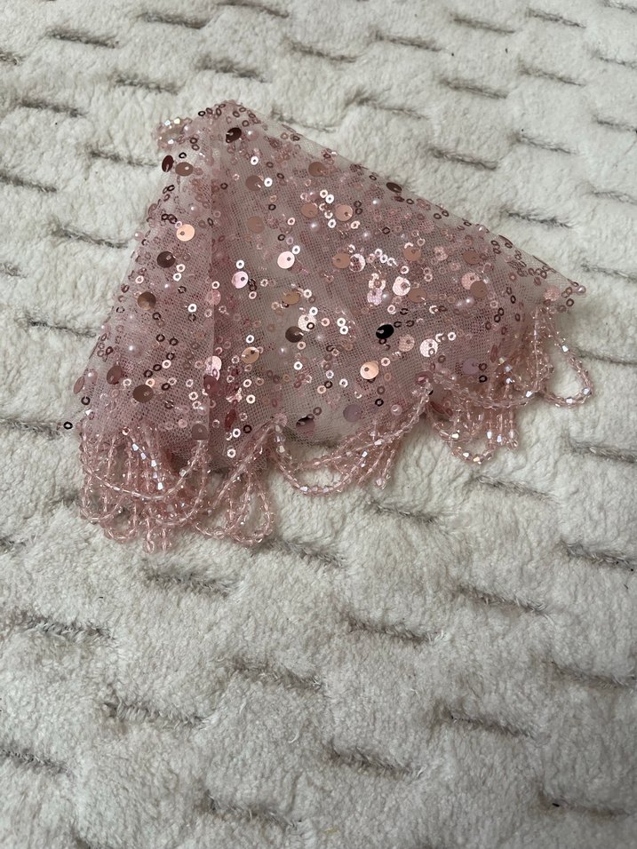 Pembe İşlemeli Boncuklu Kadın El Zinciri - Görsel 2