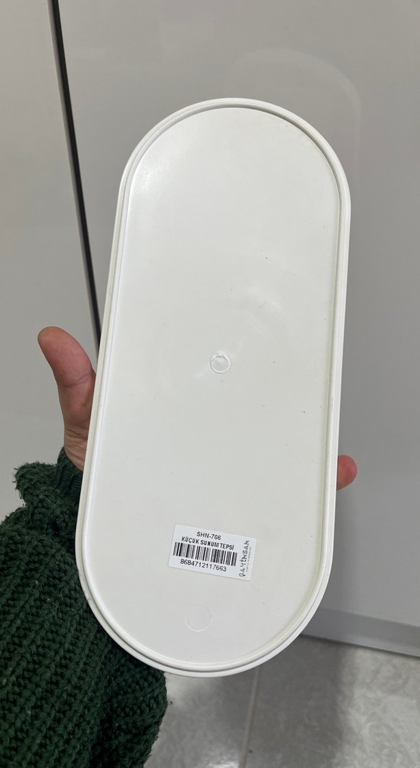 Kırmızı Çizgili Vintage Desenli Tepsiler - Görsel 3