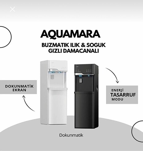 Aquamara buzmatikli sebil