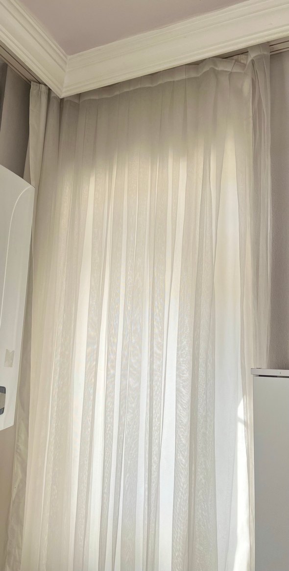 Düz tül perde - Görsel 2