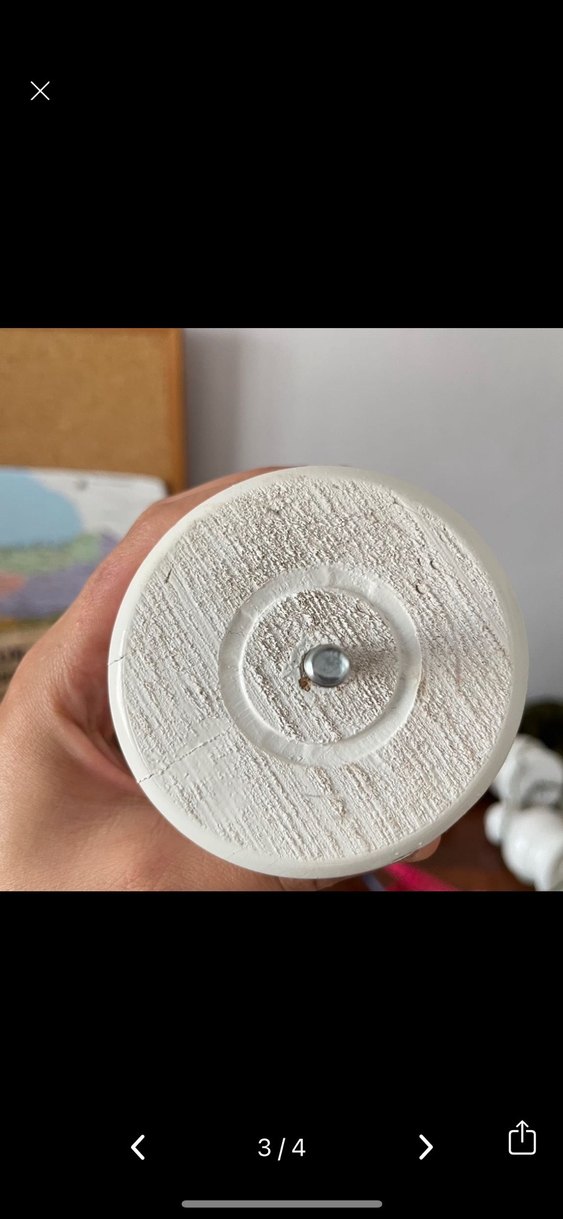 Beyaz Ahşap Mobilya Ayağı - Görsel 3