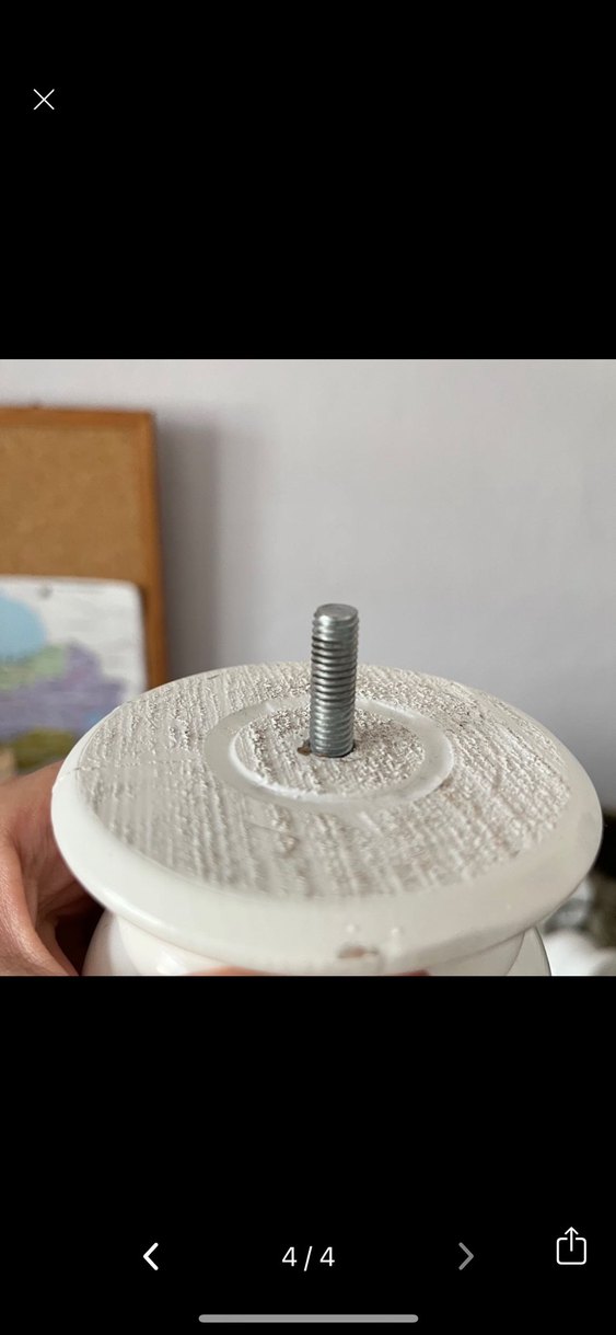 Beyaz Ahşap Mobilya Ayağı - Görsel 4