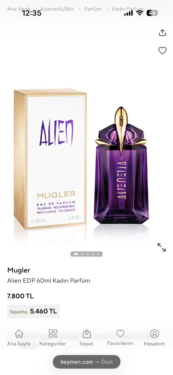 mugler alien parfum - Görsel 2