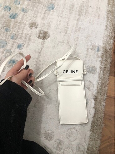 Beden celine siyah beyaz telefon cantasi kucuk boy