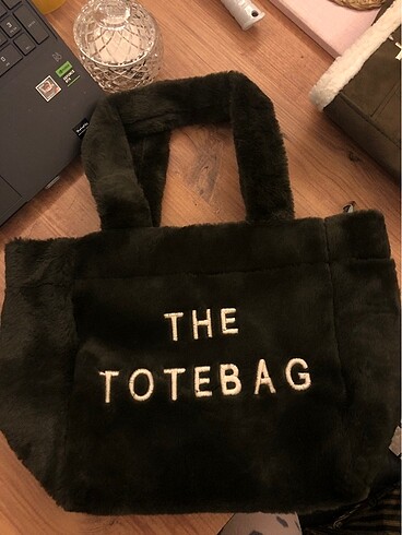 siyah yumusak kurk the tote bag