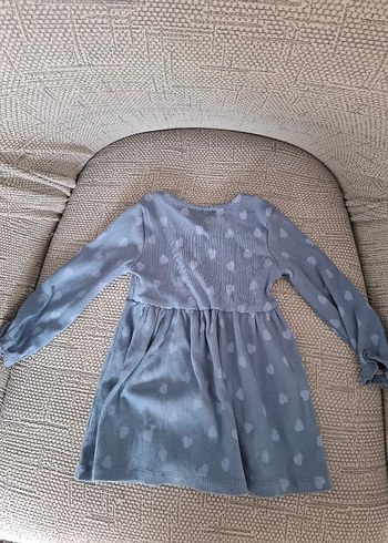 Uzun Kollu Gri Kız Elbisesi - Görsel 2