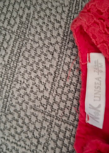 Kız Çocuk Kırmızı Dantelli Bohem Elbise - Görsel 3