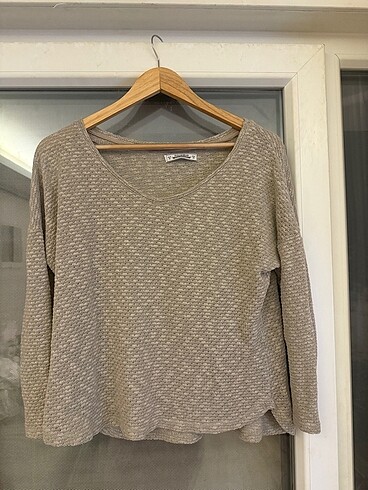 Pull and bear dokulu ince kazak