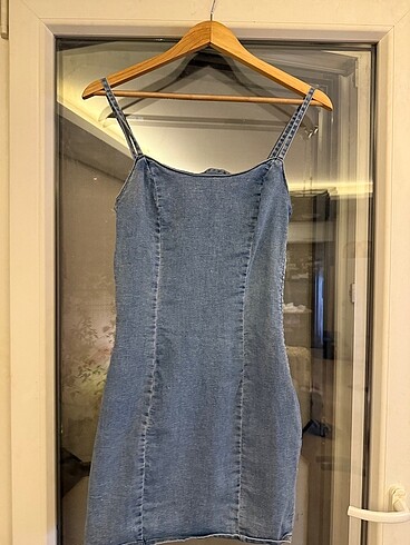 H&M Hm kot dokulu elbise