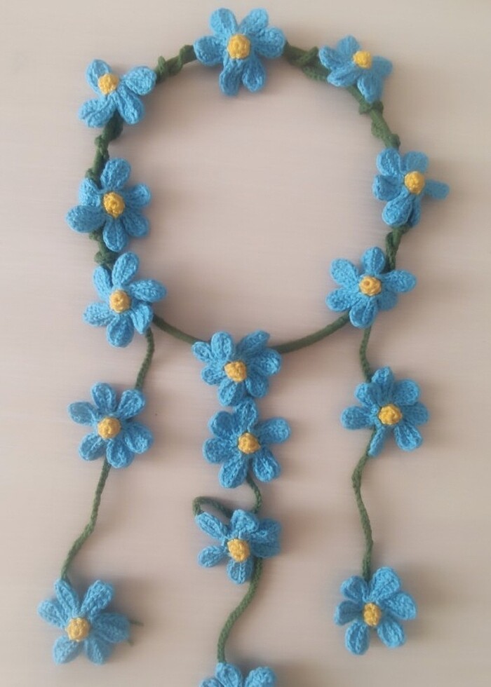 Çicekli Çember Taç - Görsel 2