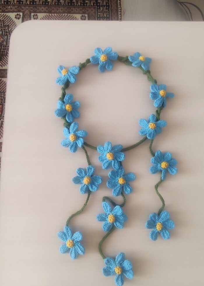 Çicekli Çember Taç - Görsel 4