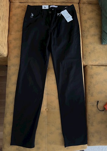 U.S Polo Assn. Us Polo Siyah Duz Kesim Pantolon Yeni Ve Etiketli