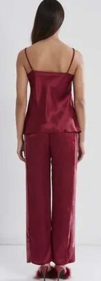 xs Beden Saten pijama takımı