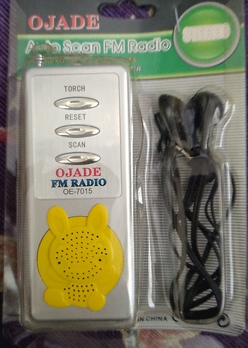 Sarı OJADE FM Radyo Kulaklık Seti - Görsel 2