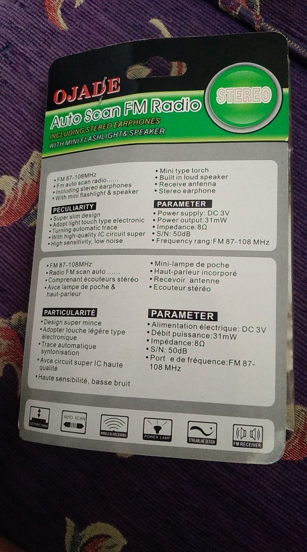 Sarı OJADE FM Radyo Kulaklık Seti - Görsel 3