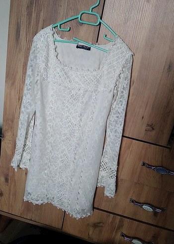 Dantel Detaylı Beyaz Bohem Uzun Kollu Bluz - Görsel 2