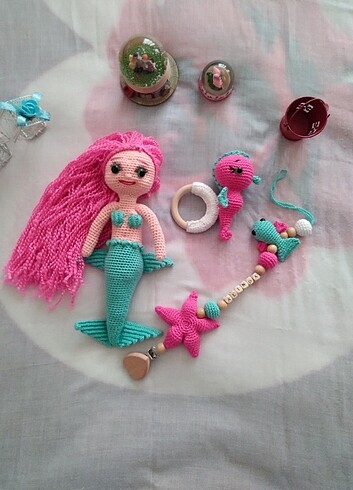 Amigurumi emzik zinciri seti 
