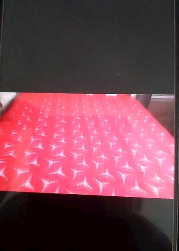 Parlak kırmızı el işi yatak örtüsü 40 yıllıktır antikadir - Görsel 2